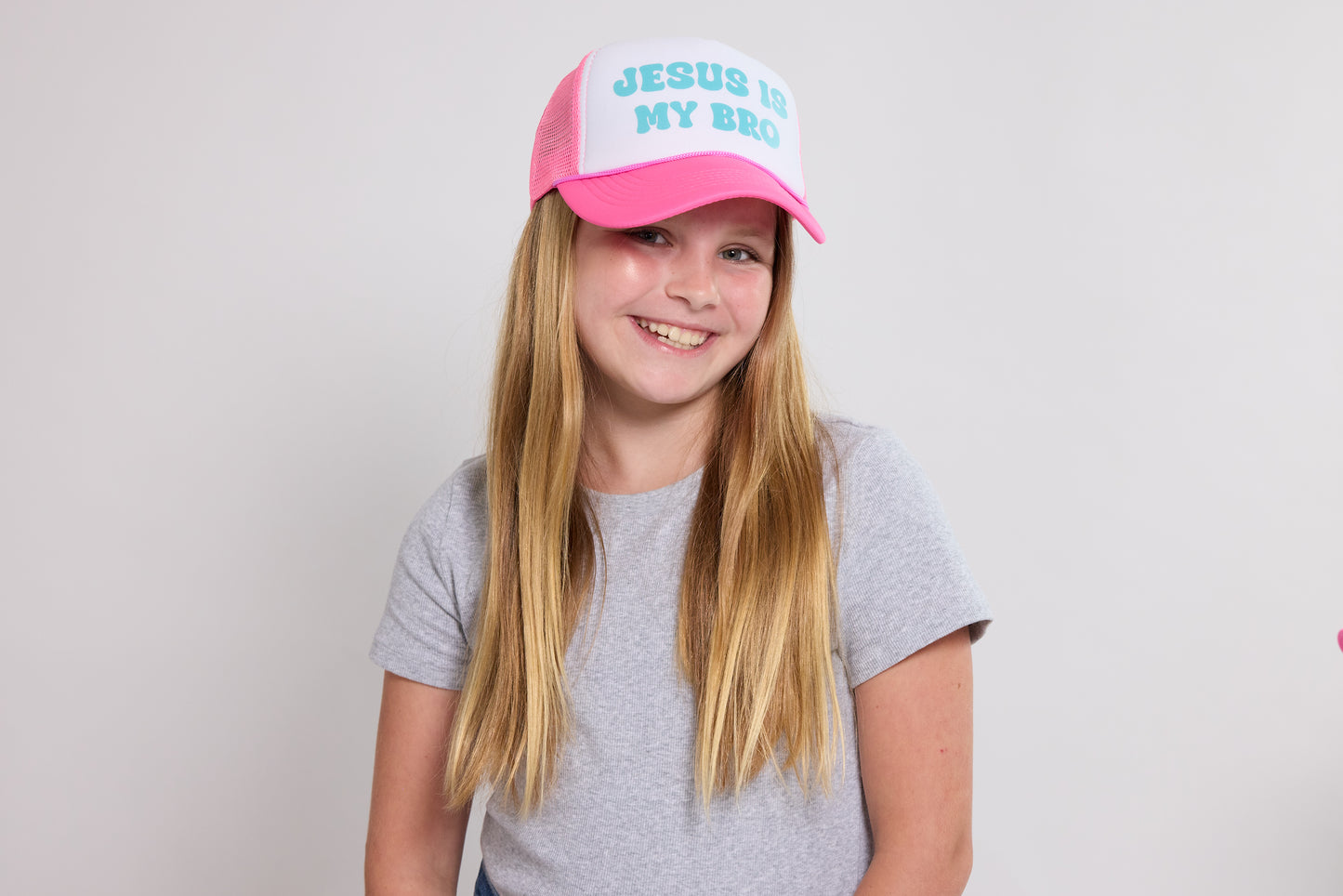 JESUS IS MY BRO -  NEON PINK & TURQUOISE