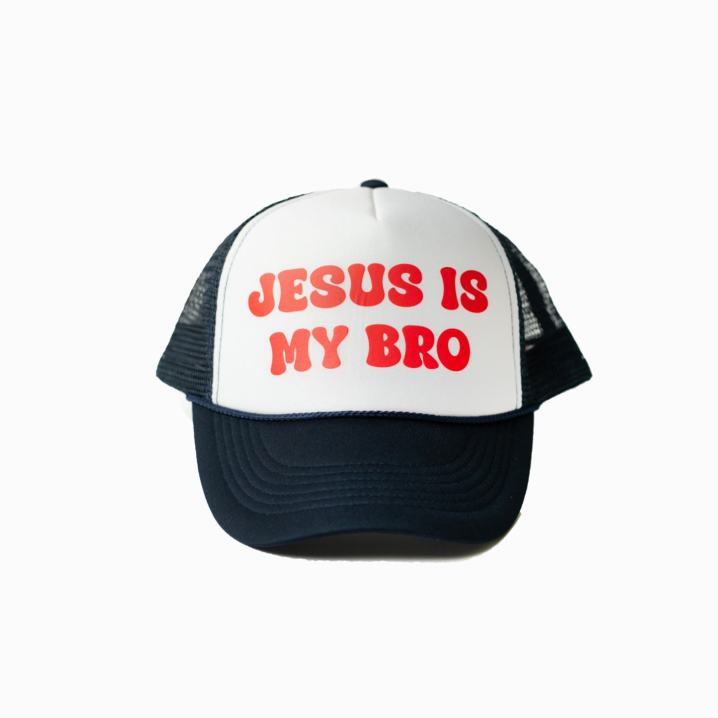 JESUS IS MY BRO - NAVY & RED